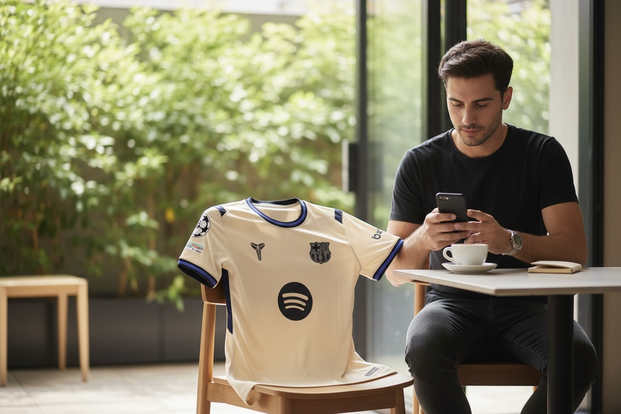 FC BARCELONE MAILLOT EXTERIEUR 2025/26 VAPOR VERSION CHAMPIONS LEAGUE LAMINE YAMAL