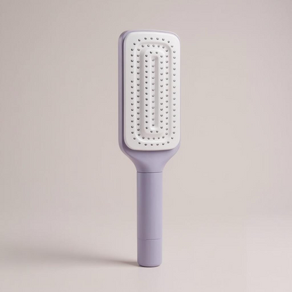 Automatic Cleaning Rotating Lifting Comb Self Cleaning Hairbrush Rotating Retractable anti Static Massage Comb Scalp Hair Comb